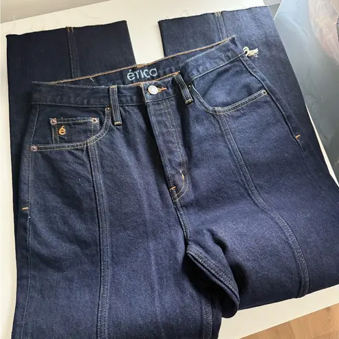 New etica Tyler Seamed Crop Denim