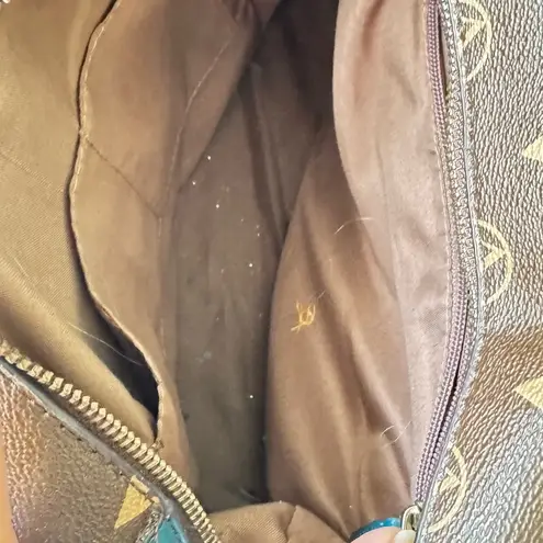 Adrienne Vittadini Adrianne Vittadini Signature Collection Dome Satchel w/Lock Chocolate Teal Bag