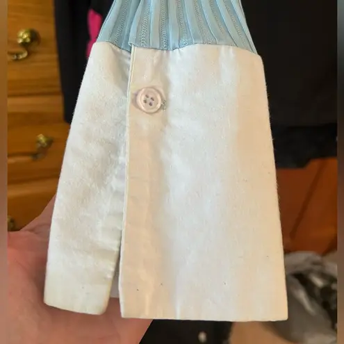 Seductions Y2K 1990’s Vintage Blue Cuffed and Collar Shirt.