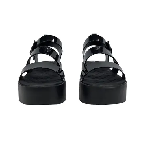 Zaxy Women's 18059 Future Platform Vanilla Scent Chunky Sandals in Black Size 8