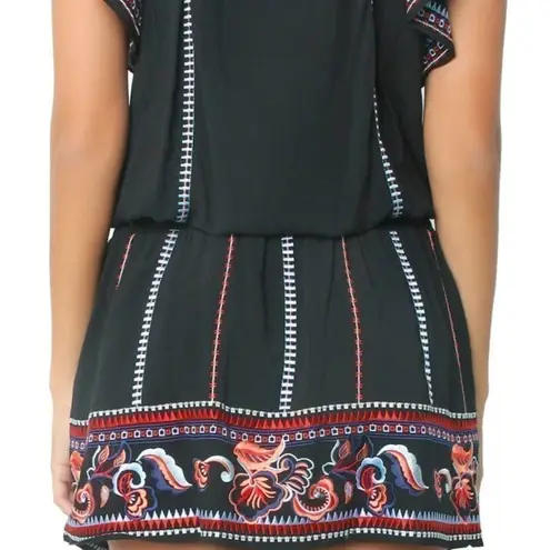 Parker  Black Embroidered Dean‎ Casual Dress