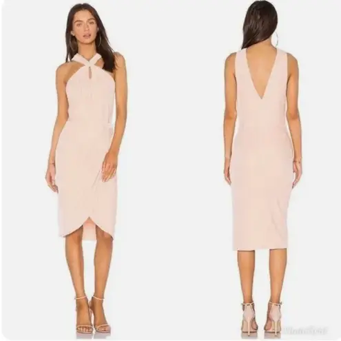 Cupcakes and Cashmere Wales Velvet Dress in Rose Smoke Size 8 Pink