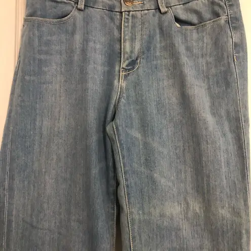 Seven7  Trouser wide leg jeans medium wash women’s size 10