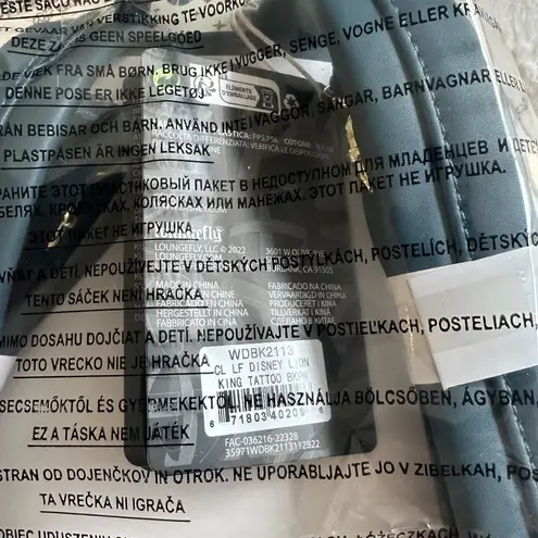 Lounge Fly NWT RARE Disney The Lion King Tattoo Mini Bag Backpack