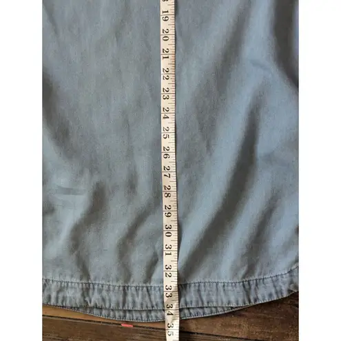 Gerard Pasquier Denim Shirt Dress Tunic EU 38 US S Cottagecore Boho Blue