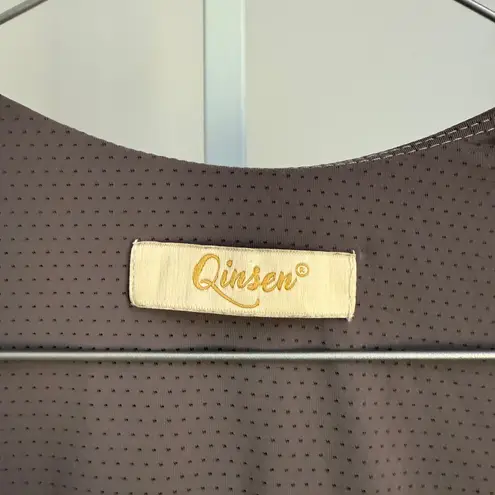 QINSEN sz L Gray Fitness Tennis Athletic Mini Dress Size L