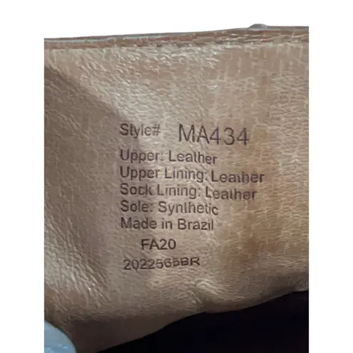 Madewell  Leather Heeled Booties Women's Size 9 Western Country Linedancing - Image 9