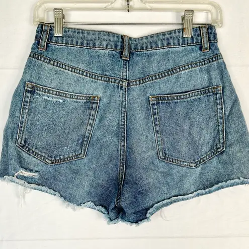 Wild Fable High Rise Jean Shorts Distressed Ripped Cut Off Size 2