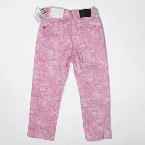 BDG NEW Urban Outfitters  Cowboy Fit High Waisted Snake Print Pattern Pink Jeans 