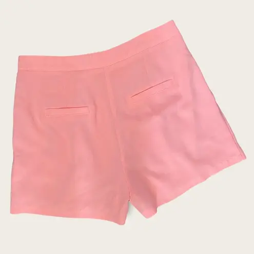 PANTS STORE Pink Pleated Flowy Relaxed Dress Shorts Size Medium Lined