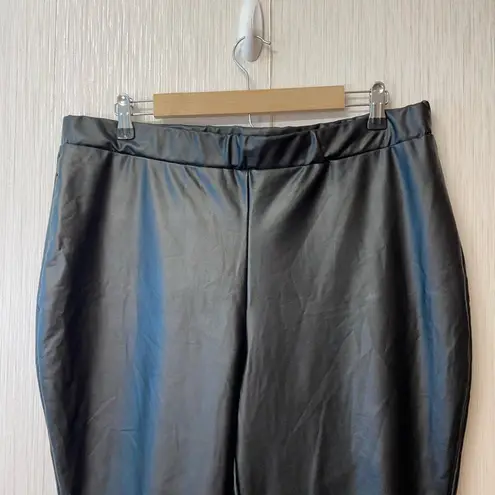 Eloquii Faux Leather Leggings – Plus Size High-Waisted Black Skinny Pants