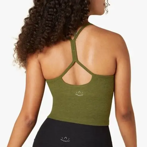 Beyond Yoga NWOT  Spacedye Slim Racerback in Deep Olive Green Size Large