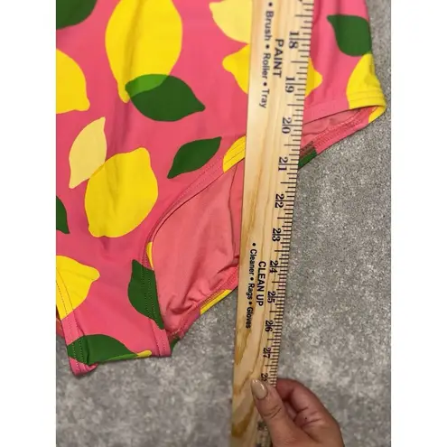 Kate Spade  New York Sea Star Pink Lemon One Piece Swim Bathing Suit NWT Sz XL