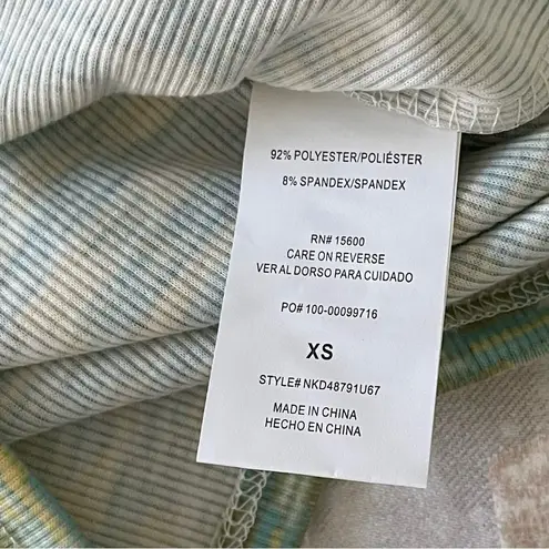 Rewind Bodycon long sleeves mint green Polo Dress XS NWT