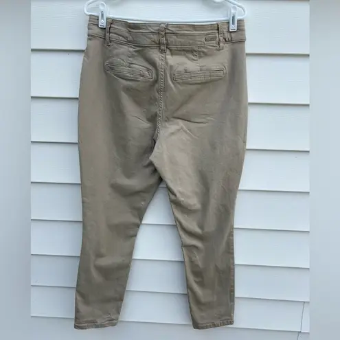 BKE Tan Ankle Cropped Jeans Classic Style