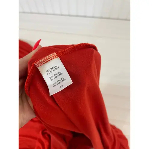 Rachel Pally Cait Maxi Dress Size XS Red Orange Turtleneck Sleeveless Swingy