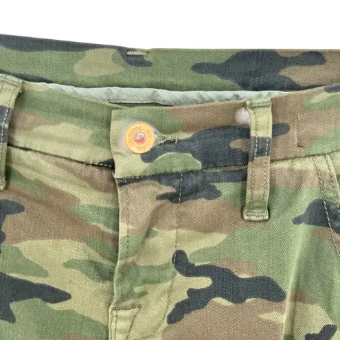 NSF Vincent Camo Skinny Leg Cargo Pant Deep Olive Camo Print Green Size 26