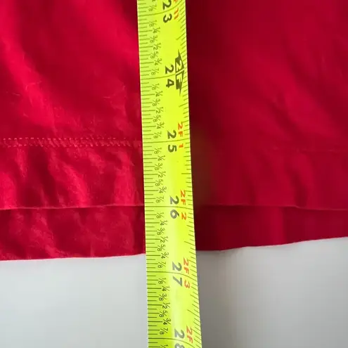 J. Crew Women's Tissue Cotton Turtleneck Red XL Spandex Lightweight Holiday NEW