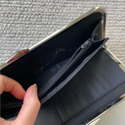 Emerald Green Patent Crocodile Snap Clutch Purse Wallet