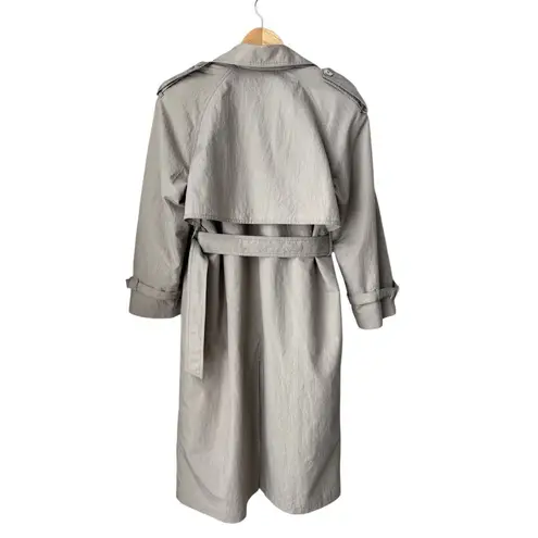 London Fog Vintage khaki Thinsulate 3M Double Breasted Long Trench Coat