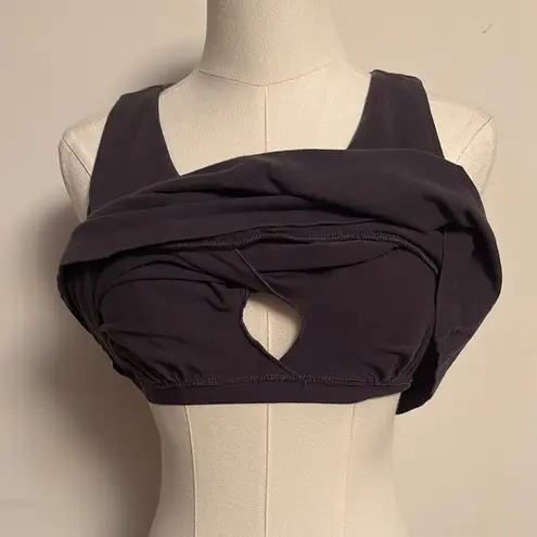 Gilligan & O'Malley brown Fitted Wrap Tank Top Size M