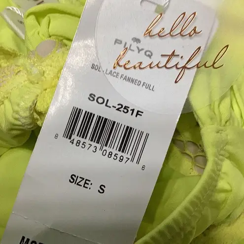 PilyQ New. lace fanned teeny bikini bottoms. Small