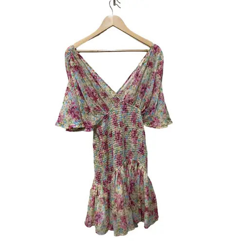 byTiMo Floral Smocked Chiffon Dress Size‎ Medium