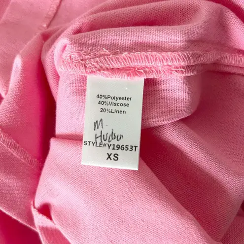 Tuckernuck Pomander Place Florencia One Shoulder Dress Flamingo Pink Size XS