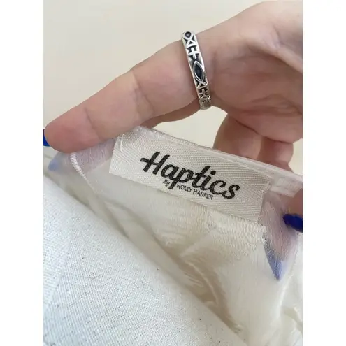 Haptics Women's Boho White Cream Lace Cardigan Kimono sz 3X