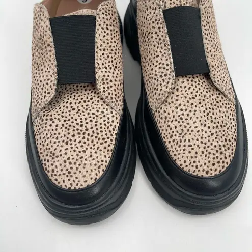 Linea Paolo Shoes Size 9 Roselle 2 Genuine Calf Hair Leather Animal Print SlipOn