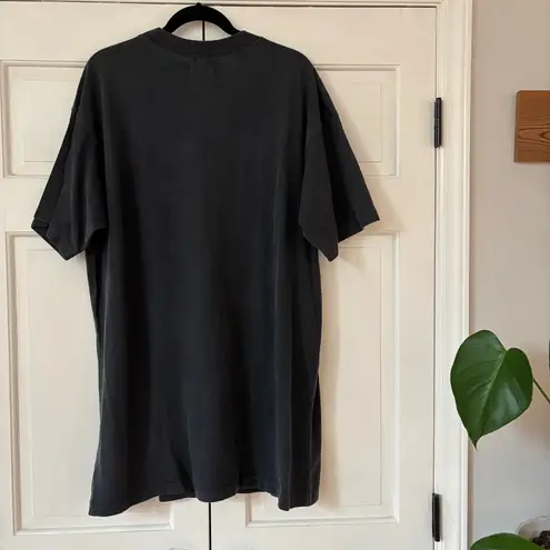 ANINE BING NEW Graphic Print Leopard Harley Tee Shirt Dress Size XS Animal Print