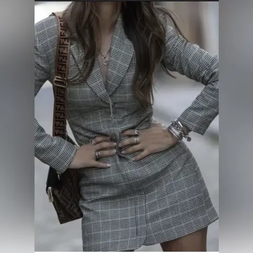 ZARA  Women’s Plaid Blazer Dress