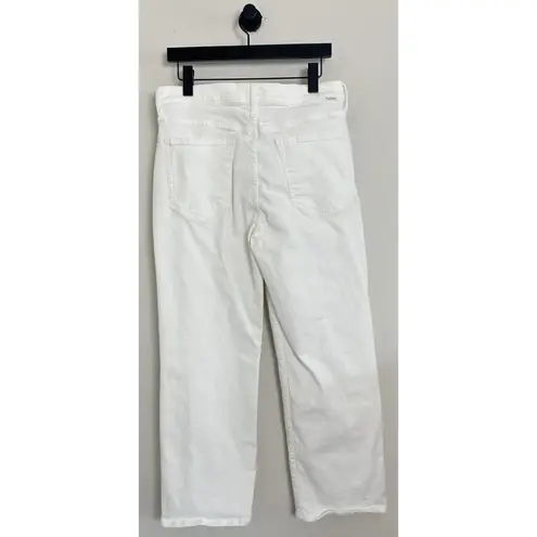 MOTHER The Rambler Zip Ankle in Wash Fairest Of Them All Size US 32 White