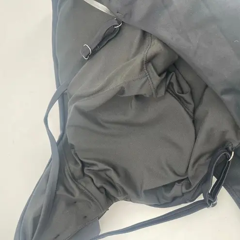 Ramy Brook Nyomi Swimsuit Size Large Flower One Piece Black Cutout NWT Swim