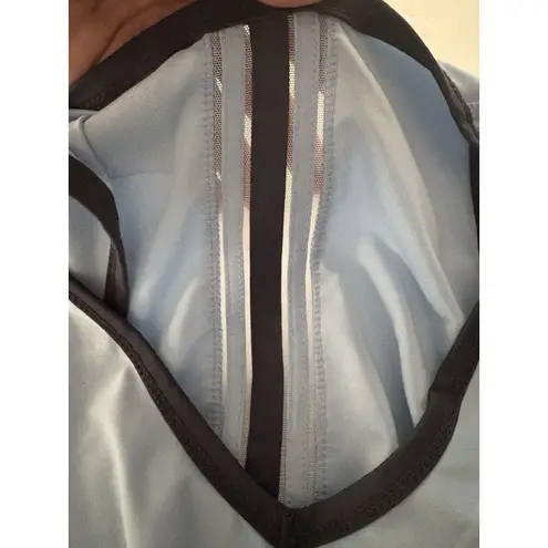 Lucky In Love Shirt Womens L Blue Athletic Racerback Tennis Golf Pickleball Size L