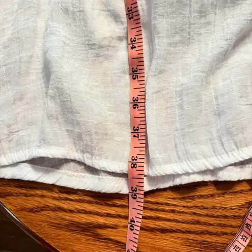 Darlin White Sleeveless Dress/Beach Coverup NO SIZE TAG see measurements Boho