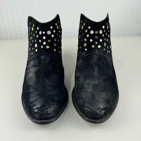 Seychelles SEY Collection Studded Black Distressed Leather Mules Women’s Size 8