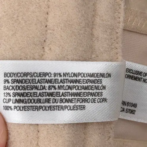 Wacoal Strapless Convertible Bra Beige 38H Full Coverage Underwire