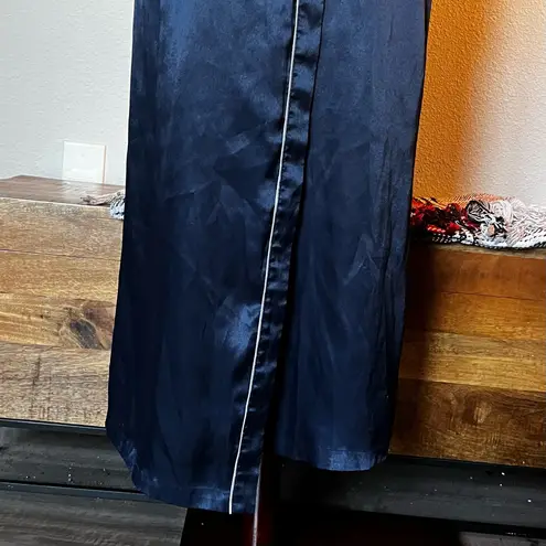 Oscar de la Renta Womens small Robe Navy Blue