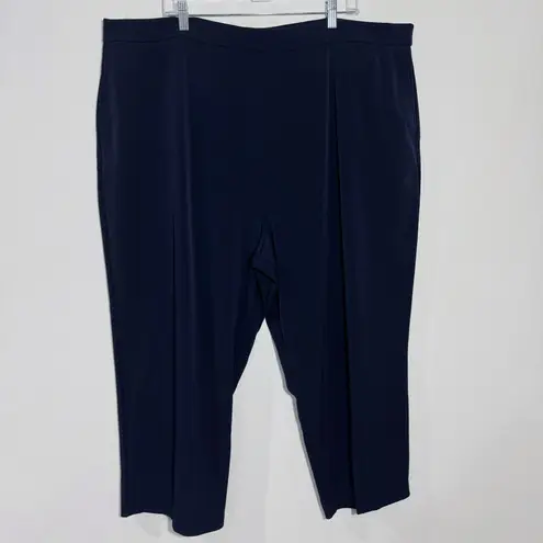 Susan Graver NWOT Tall LK Fusion Pull-On Crop Pant Navy Size 3X Tall - Image 2