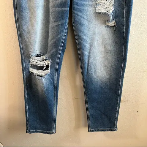 KanCan Jeans Medium Wash High Rise Relaxed Fit Jeans Sz 13/30 EUC Distressed