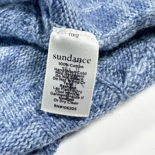 Sundance  Blue Villa Cable Knit Cardigan Sweater Women's Size Small