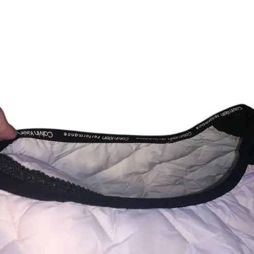 Calvin Klein  Puffy Vest Womens Size 2X Perfomance Black White Down Fill