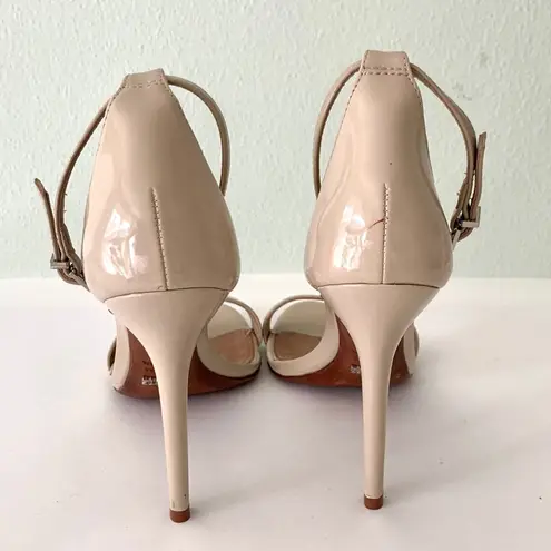 Schutz Cady Lee Nude Patent Sandal Size 9.5