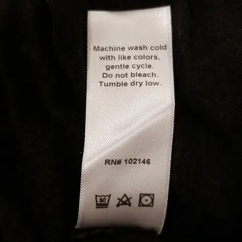 Michael Stars 💕💕 Long Sleeve Surplice Top Black Top One Size