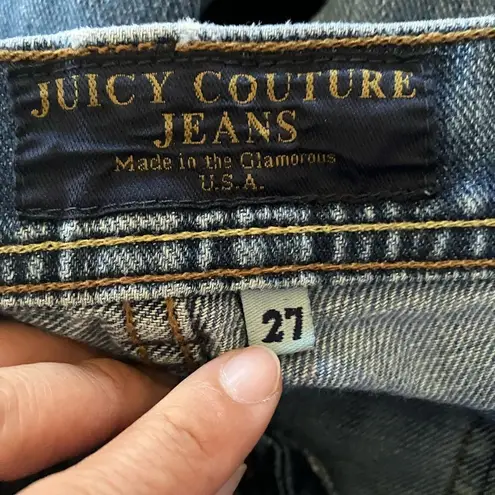 Juicy Couture  Vintage Y2K Flare Capri Jeans sz 27 0409