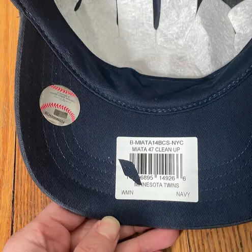'47 Brand Women's Navy Minnesota Twins Team Miata Clean Up Adjustable Hat NWT Blue