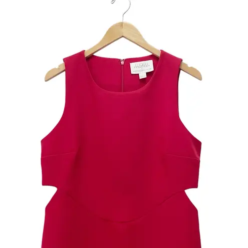 Mare Mare x Anthropologie Red Cutout Shift Dress Size Large Sleeveless Mini