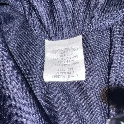 Euc Fig And Flower Shift Dress Womens Blue Floral Lined X Button Front Sz med