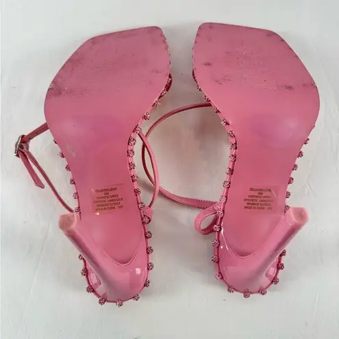 Steve Madden Steve‎ Madden Zelle Square Toe Rhinestone Heels in Pink Size 9